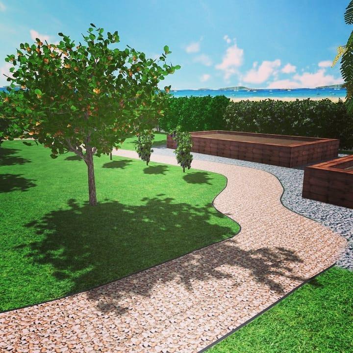 Conception de jardin 3D Ajaccio